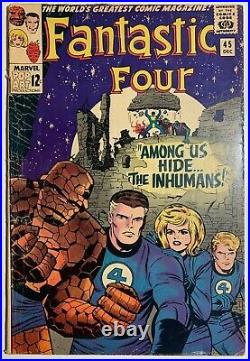 Fantastic Four #45 First App Inhumans Silver Age Key! 3.5-4.5 Grade Range