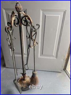 FirePlace Tool Set, vintage old very good shape