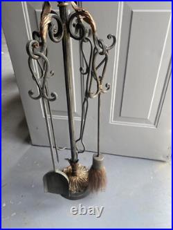 FirePlace Tool Set, vintage old very good shape