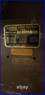 Florence Stove Company Antique Oil Heater HR91C Local Pickup Chicago Brown