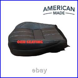 For 2006 to 2013 Range Rover L320 Sport Driver Bottom Seat Cover Leather Black