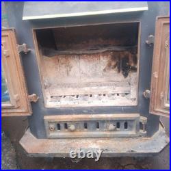 Freestanding Wood Coal Stove with blower Citation model by Salvo Machinery MA