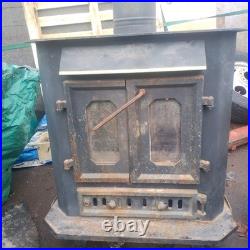 Freestanding Wood Coal Stove with blower Citation model by Salvo Machinery MA