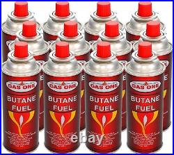 GASONE 8 oz. Butane Fuel Canister Cartridge with Safety Release Device (12-Pack)