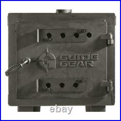 GUIDE GEAR Outdoor Wood Stove Adjustable Air Vent Camp Warmer Coffee Sauce Pans
