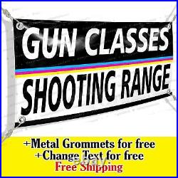 GUN CLASSES Advertising Vinyl Banner Flag Sign Many Sizes SHOOTING RANGE
