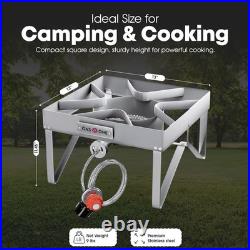 GasOne Stainless Steel Outdoor Propane Burner High Pressure Camp Stove with