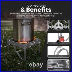 GasOne Stainless Steel Outdoor Propane Burner High Pressure Camp Stove with