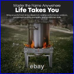 GasOne Stainless Steel Outdoor Propane Burner High Pressure Camp Stove with