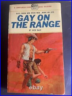 Gay On The Range 1967 Vintage Gay Pulp Novel Companion Cb547 Very Nice Rare