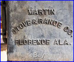 Genuine Antique Martin Stove & Range Co. Florence ALA Cast Iron Stove No. 7-14