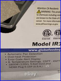 Globe Light Duty Electric Countertop Induction Range, IR1800