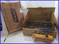 Gold Bond Stove Coleman 413G 1972 with Box Vintage Camp Stove camping Old Rare