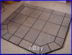 Gray Slate Wood Stove Hearth Pad- 48x54