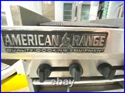 Griddle/ American Range 24 with Adjustable Grooved Grates Nat Gas