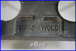 Griswold 202 Cast Iron 2 Burner Cook Top Stove Camp Grill