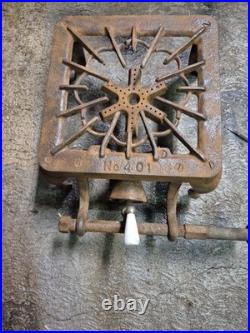 Griswold No. 401 Cast Iron Single Burner Camp Stove Vintage, Not Tested