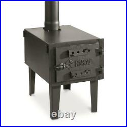 Guide Gear 2A-OC029 Outdoor Wood Stove, Cast Iron Door with Adjustable Vent