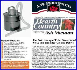 HEARTH COUNTRY Ash Vacuum Pellet Stove Fireplace Vac NEW! Woodstove
