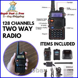 Handheld Two Way Radio Scanner Police Fire Transceiver Walkie Talkie Long Range