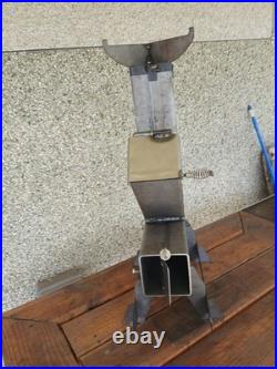 Handmade camping /hunting rocket stove, buddy burner, cooking stove 4 Inch
