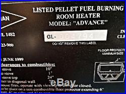 Harman, Harmon Advance Pellet Stove, Used/Refurbished, Excellent Condition, SALE