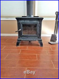 Hearthstone Tribute 8040 Wood Stove Used 2012 with Heat Shield and Outside Air Kit