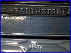 Hearthstone wood stove. Polished soapstone enamel cast hearthmount (4in foot)