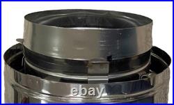 Heatfab Stainless Steel Pipe 8 x 36 Saf-T Gas Vent CI Plus CCA08L36 Double-Wall