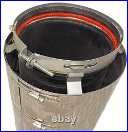 Heatfab Stainless Steel Pipe 8 x 36 Saf-T Gas Vent CI Plus CCA08L36 Double-Wall