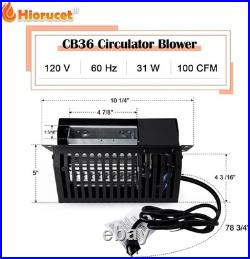 Hiorucet CB36 Wood Stove Blower for US Stove US2000E, BEC95E, Country Hearth 200
