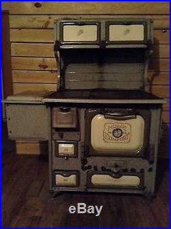 Home Comfort Antique Primitive Amish wood cook stove with original cook book