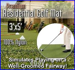 Home Practice Range Residential Golf Mat On Foam Golf Ball Tray 3 feet x 5 feet