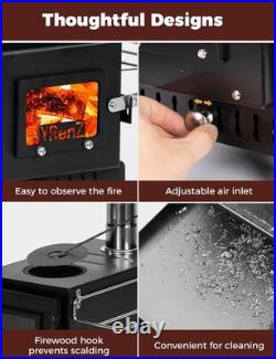 Hot Tent Stove High-Temp 7-Section Wood Burning