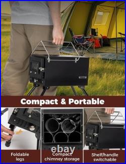 Hot Tent Stove High-Temp 7-Section Wood Burning