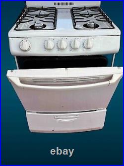 Hotpoint 24 inch Compact 4 Burner Gas Range In White, 444134 Hotpoint 24 inch Compact 4 Burner Gas Range In White, 444134