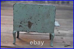 Hubley Cast Iron Toy Stove Vintage Eagle Blue & White 1920s or 30s