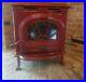 Hudson_River_Stove_Works_Red_Burgundy_Catskill_Model_Wood_Stove_with_Glass_Door_01_obu