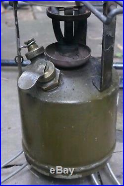 Hurlock British Army WW2 paraffin Primus Stove in carrying tin/spares tin