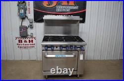 Imperial IR-6 Natural Gas Six 6 Burner Range Stove Oven 36