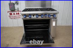 Imperial IR-6 Natural Gas Six 6 Burner Range Stove Oven 36