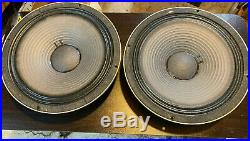 JBL D123 12 Vintage Full Range Alnico Speakers Pair, Guitar, Hi Fi Test