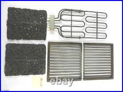 JENN-AIR RANGE GRILL SET 800061 ELEMENT, 2 GRATES, 2 LAVA ROCK PLATES clean C312 JENN-AIR RANGE GRILL SET 800061 ELEMENT, 2 GRATES, 2 LAVA ROCK PLATES clean C312