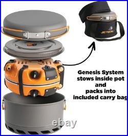 Jetboil Genesis Basecamp Camping Stove Cooking System with Cookware