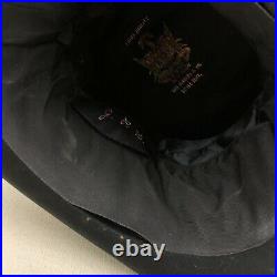 KNOX Collapsible Top Hat Vintage Pop-Up Black Stove Pipe Steampunk Size 7 ish