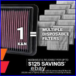 K&N 33-2446 Performance Air Filter for 2012-2022 Range Rover / 2013-22 Discovery