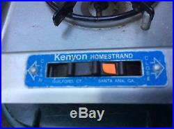 Kenyon Marine Boat Alcohol Stove Dual Burner model 164