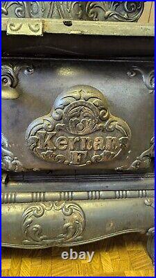 Kernan Cast Iron Antique Wood Stove made in Syracuse, NY early 1900's