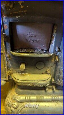 Kernan Cast Iron Antique Wood Stove made in Syracuse, NY early 1900's