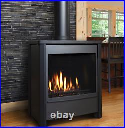 Kingsman FDV451 Free Standing Direct Vent Stove Fireplace Propane with Millivolt